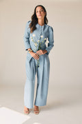 Pantalón de traje en color azul