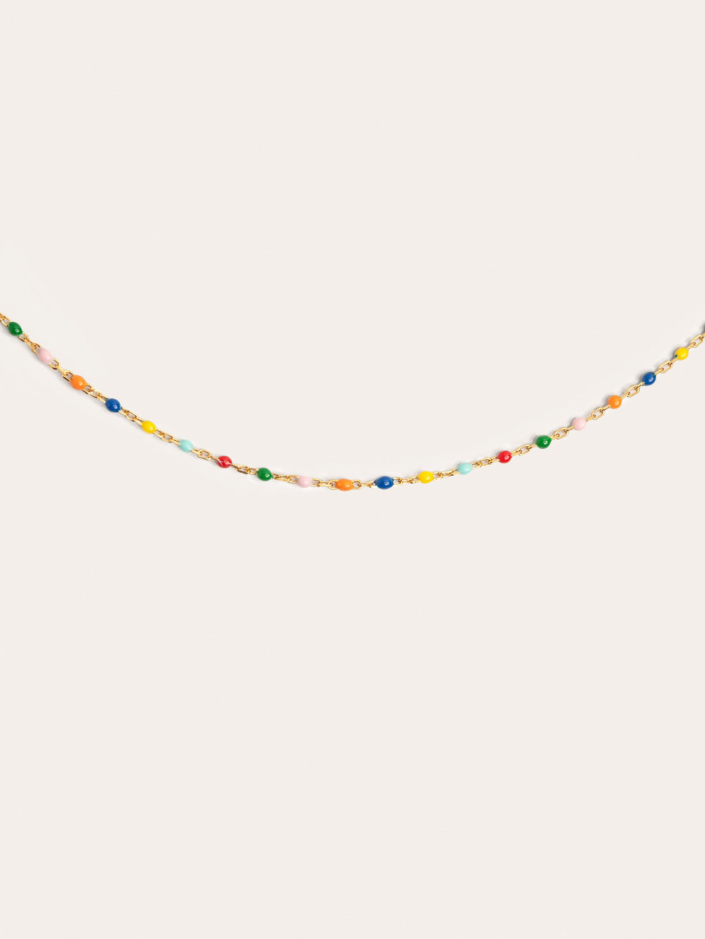 Collar Colors Enamel Plata Baño Oro