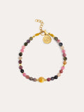 Pulsera Cats Eye Acero Baño Oro