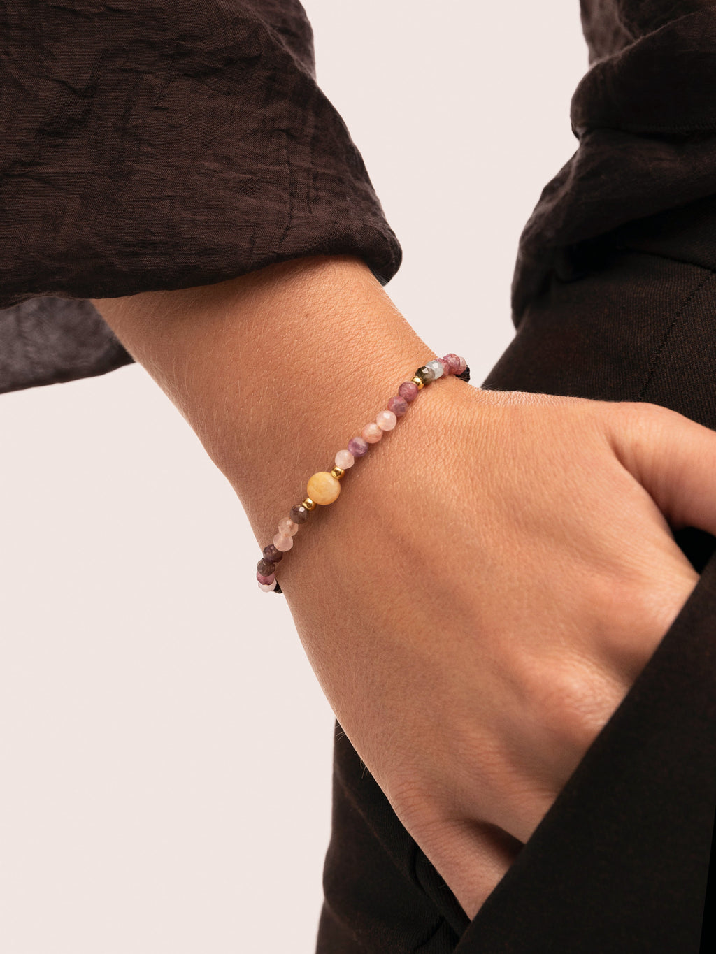 Pulsera Cats Eye Acero Baño Oro