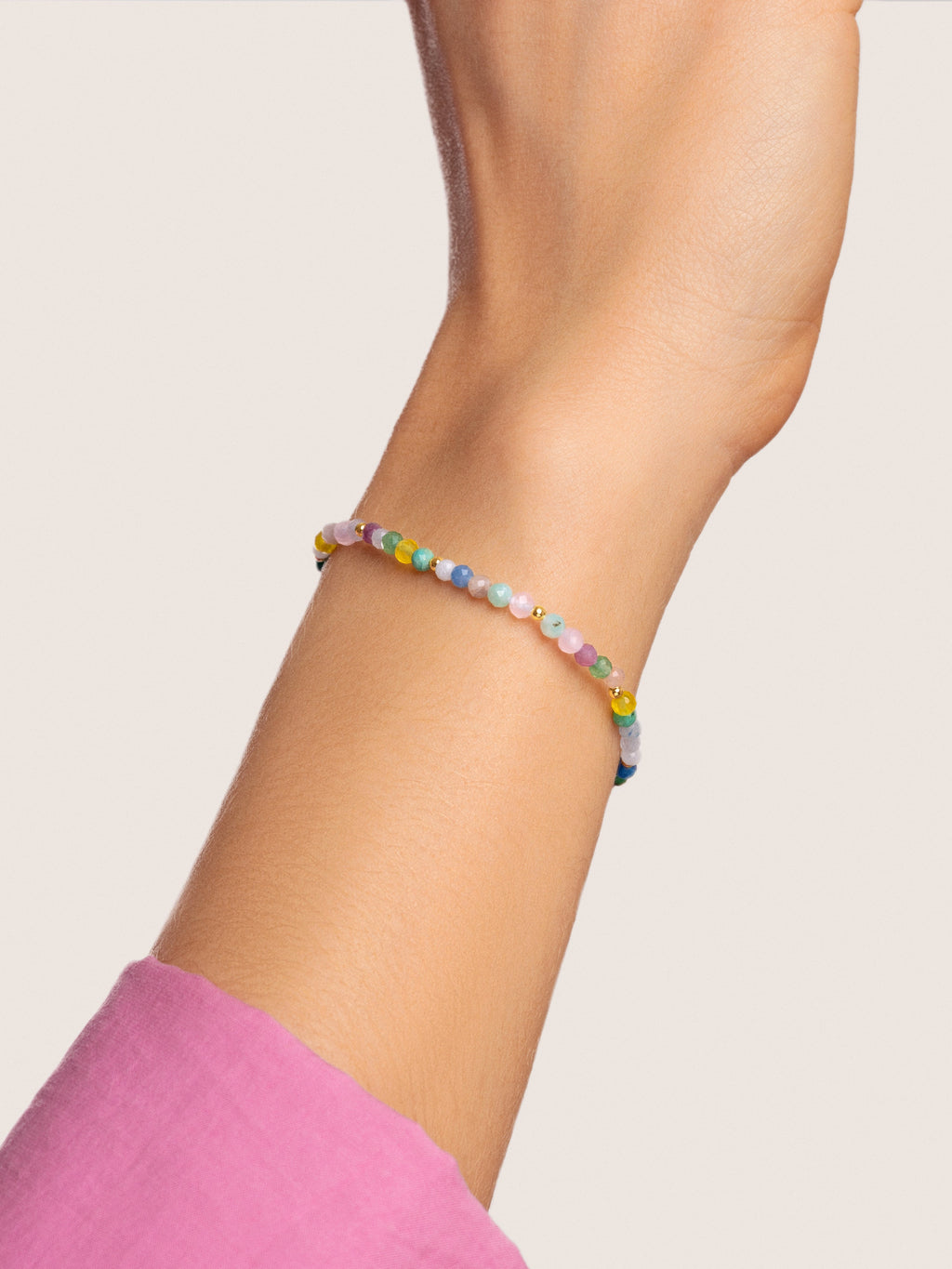 Pulsera Light Colors Acero Baño Oro