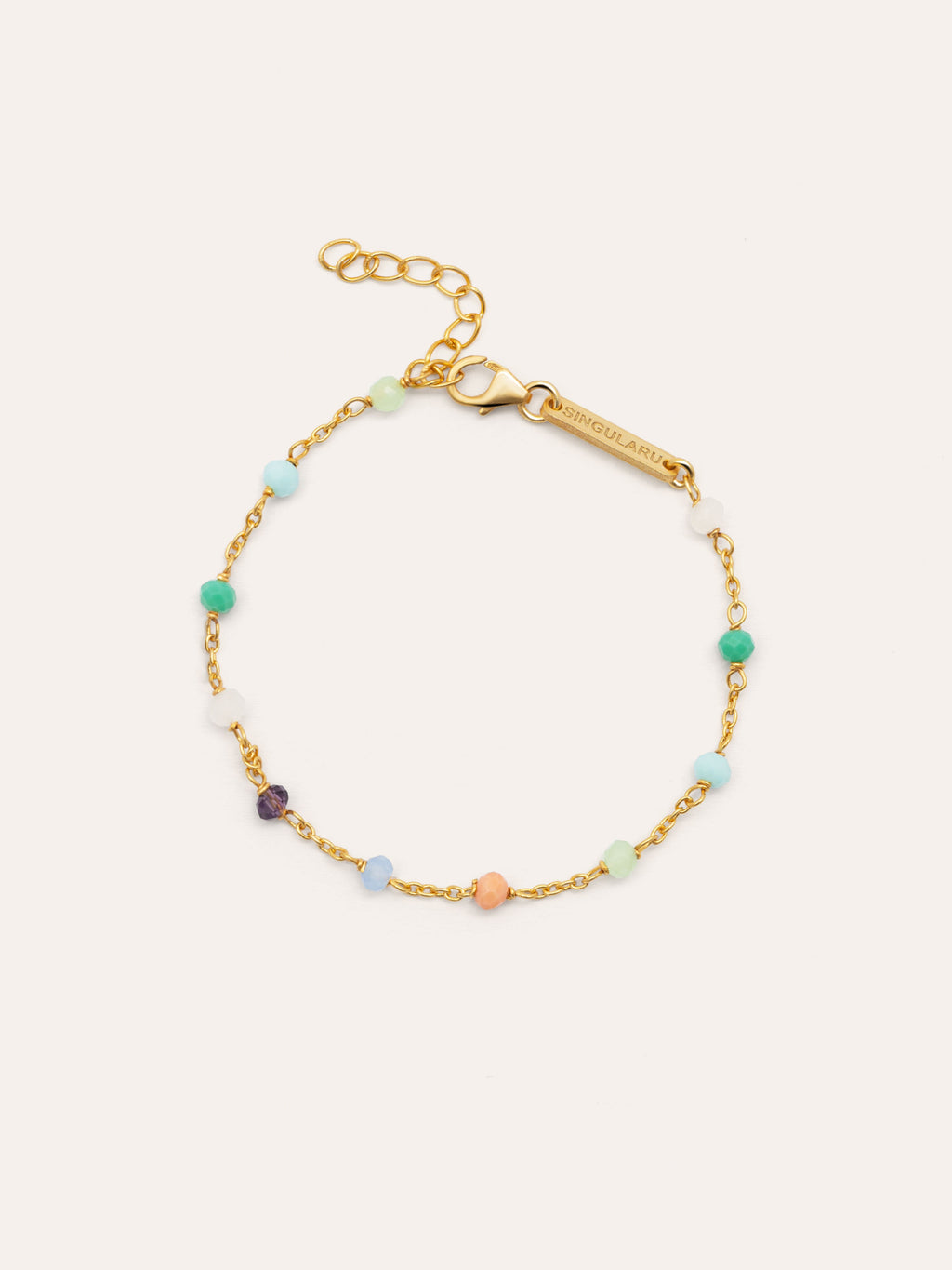 Pulsera Crystals gyal Colors Plata Baño Oro