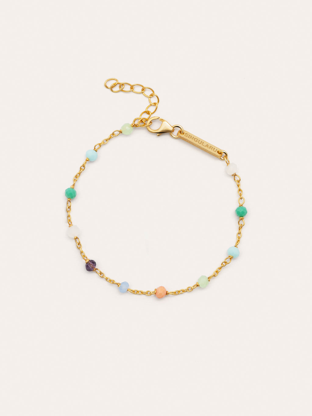 Pulsera Crystals gyal Colors Plata Baño Oro
