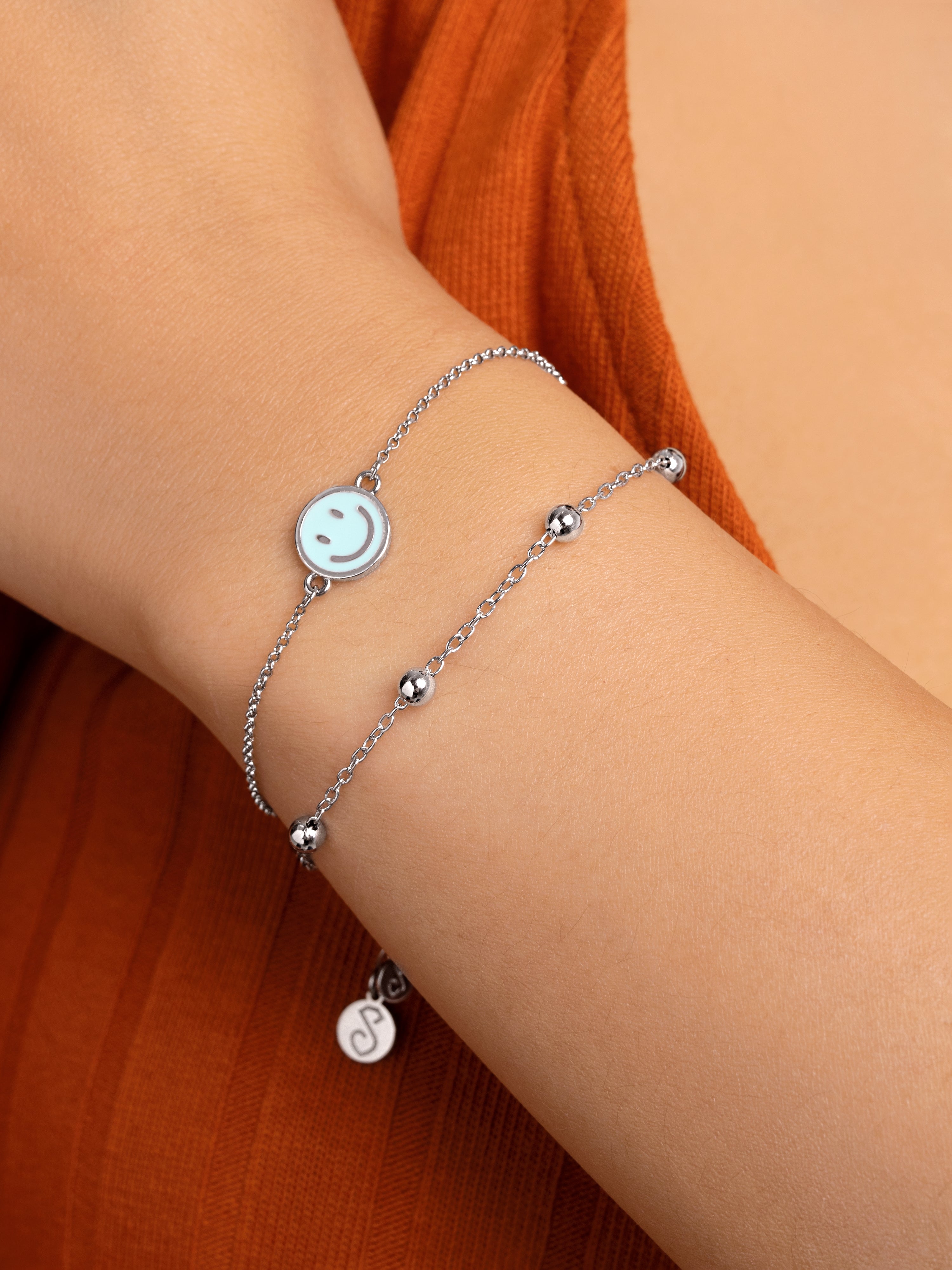 Pulsera Smiley Face Enamel
