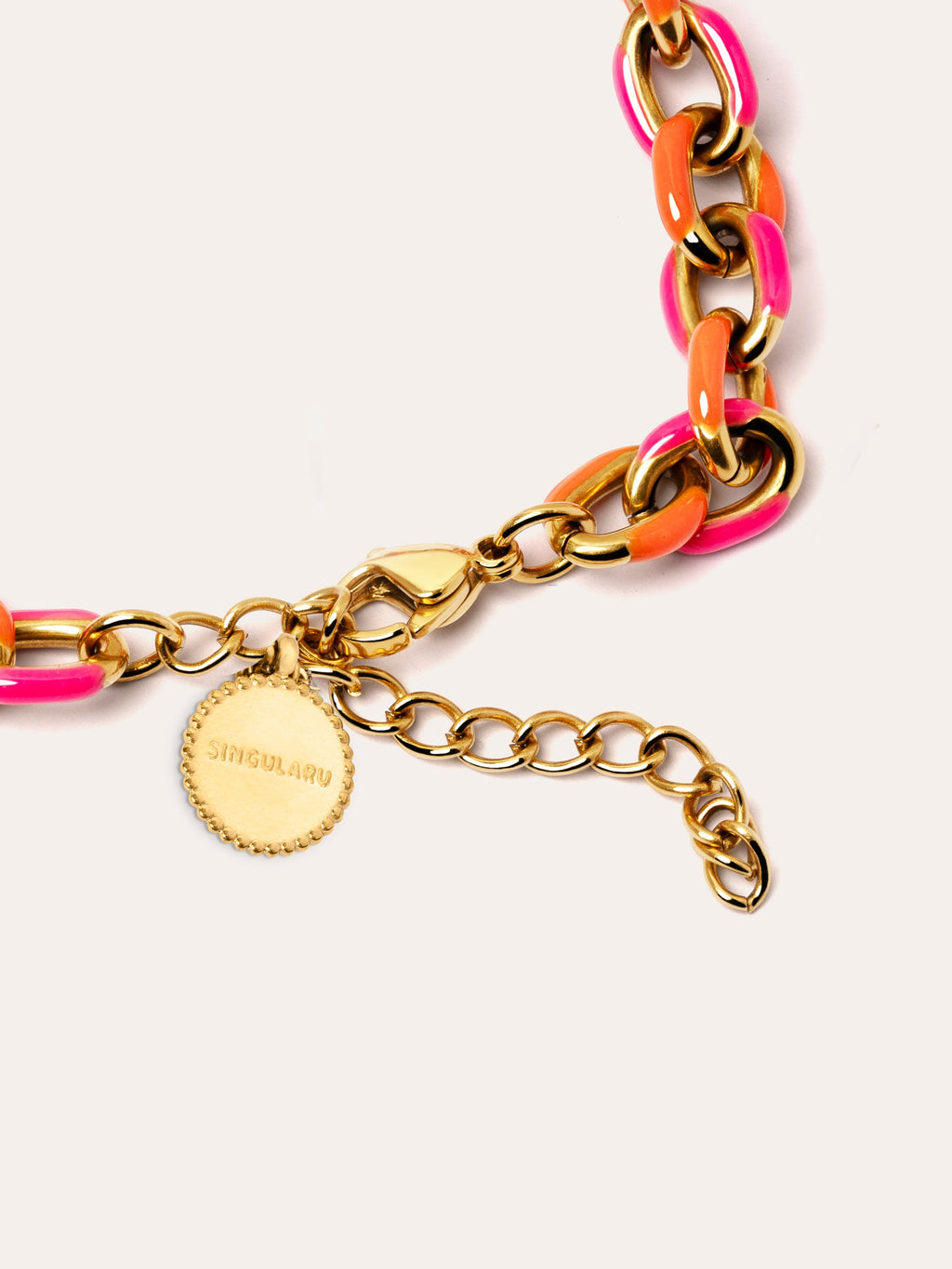 Pulsera Tropical Acero Baño Oro