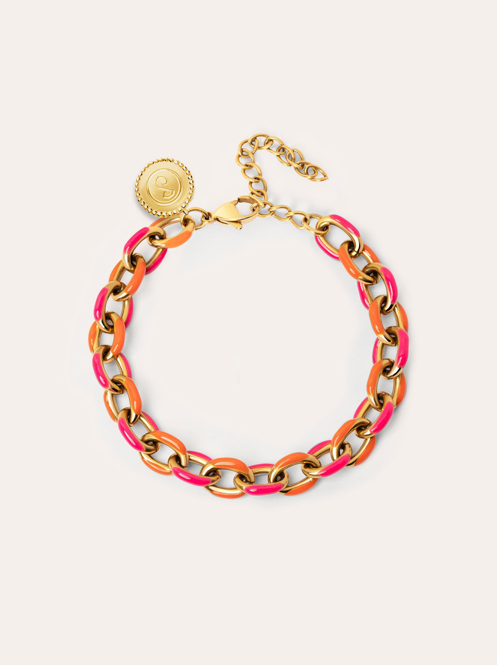 Pulsera Tropical Acero Baño Oro