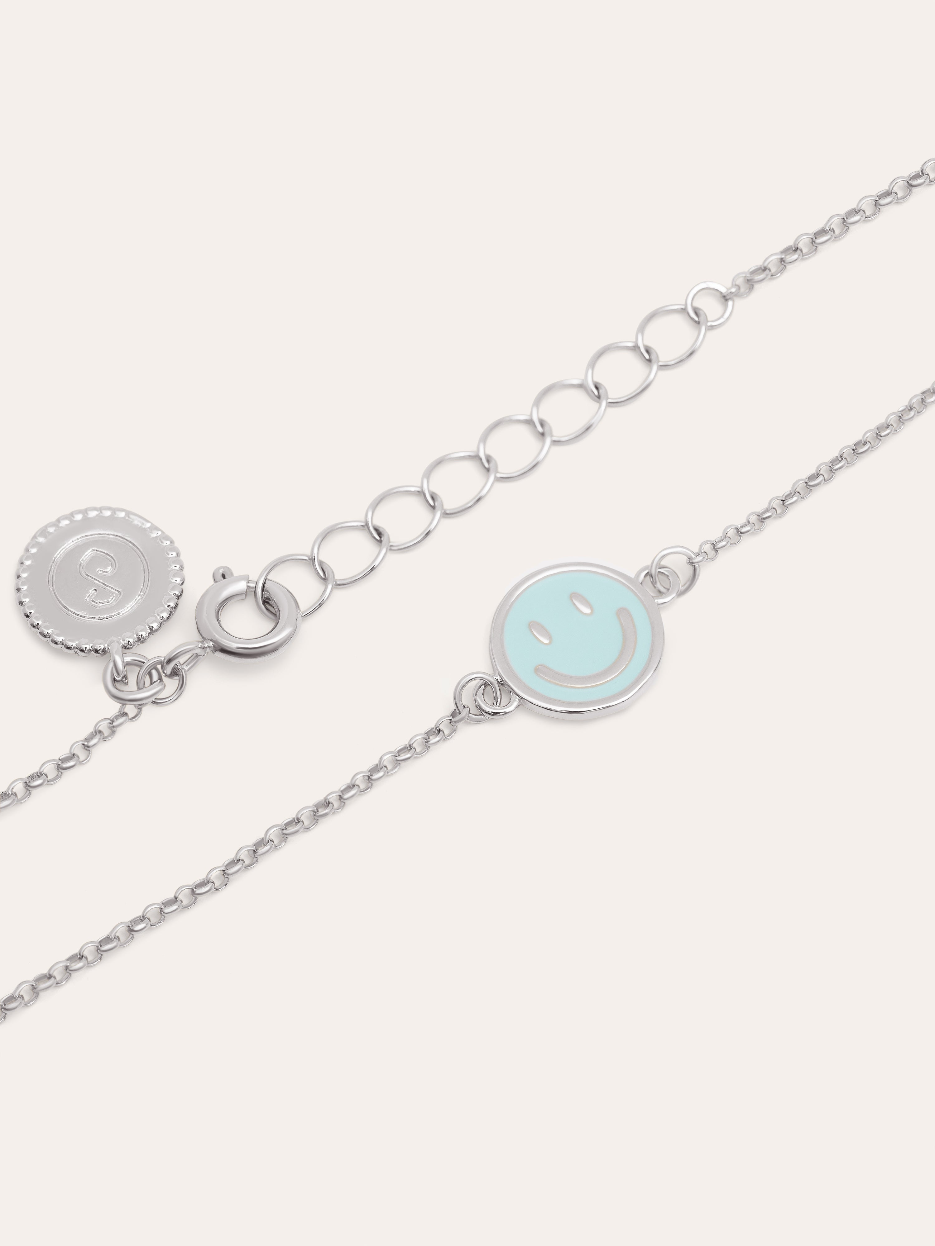 Pulsera Smiley Face Enamel