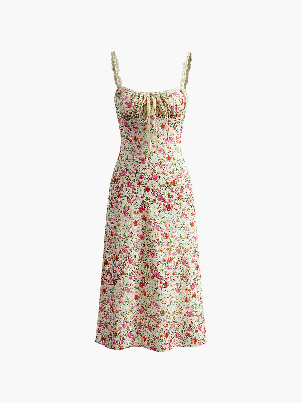 Irene | Vestido Midi Estampado Floral Mujer Tirantes