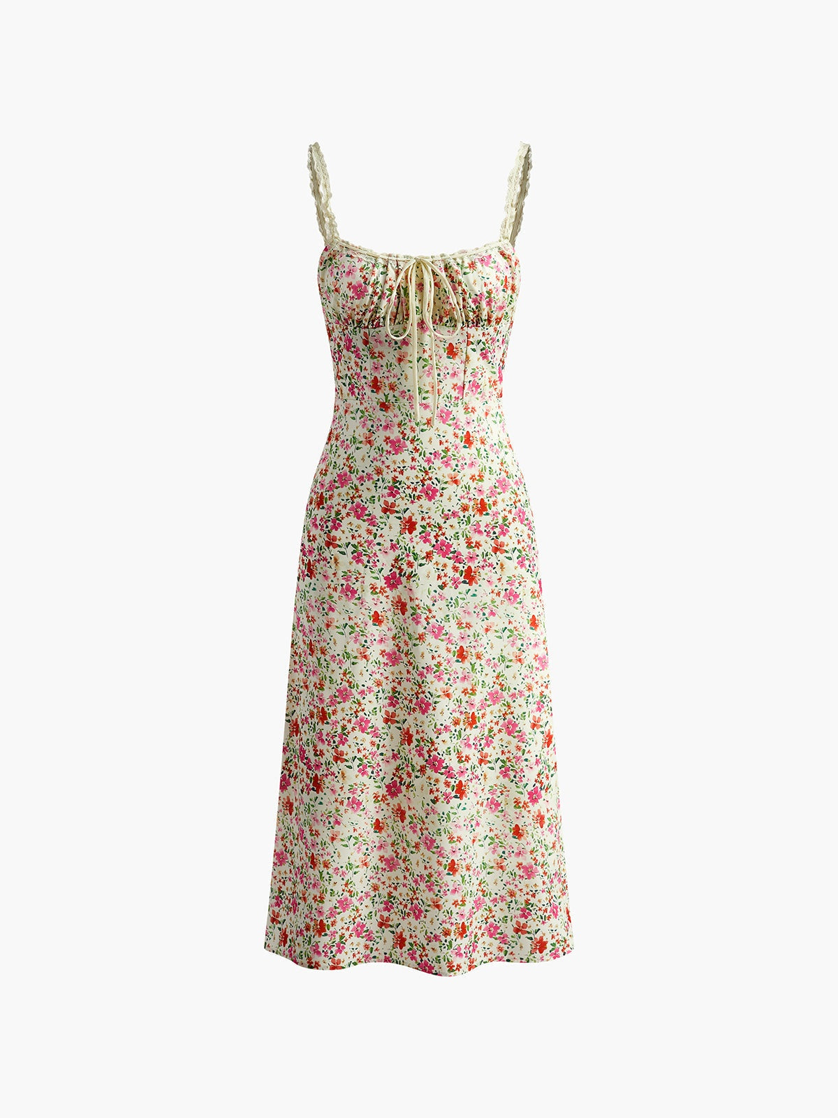 Irene | Vestido Midi Estampado Floral Mujer Tirantes