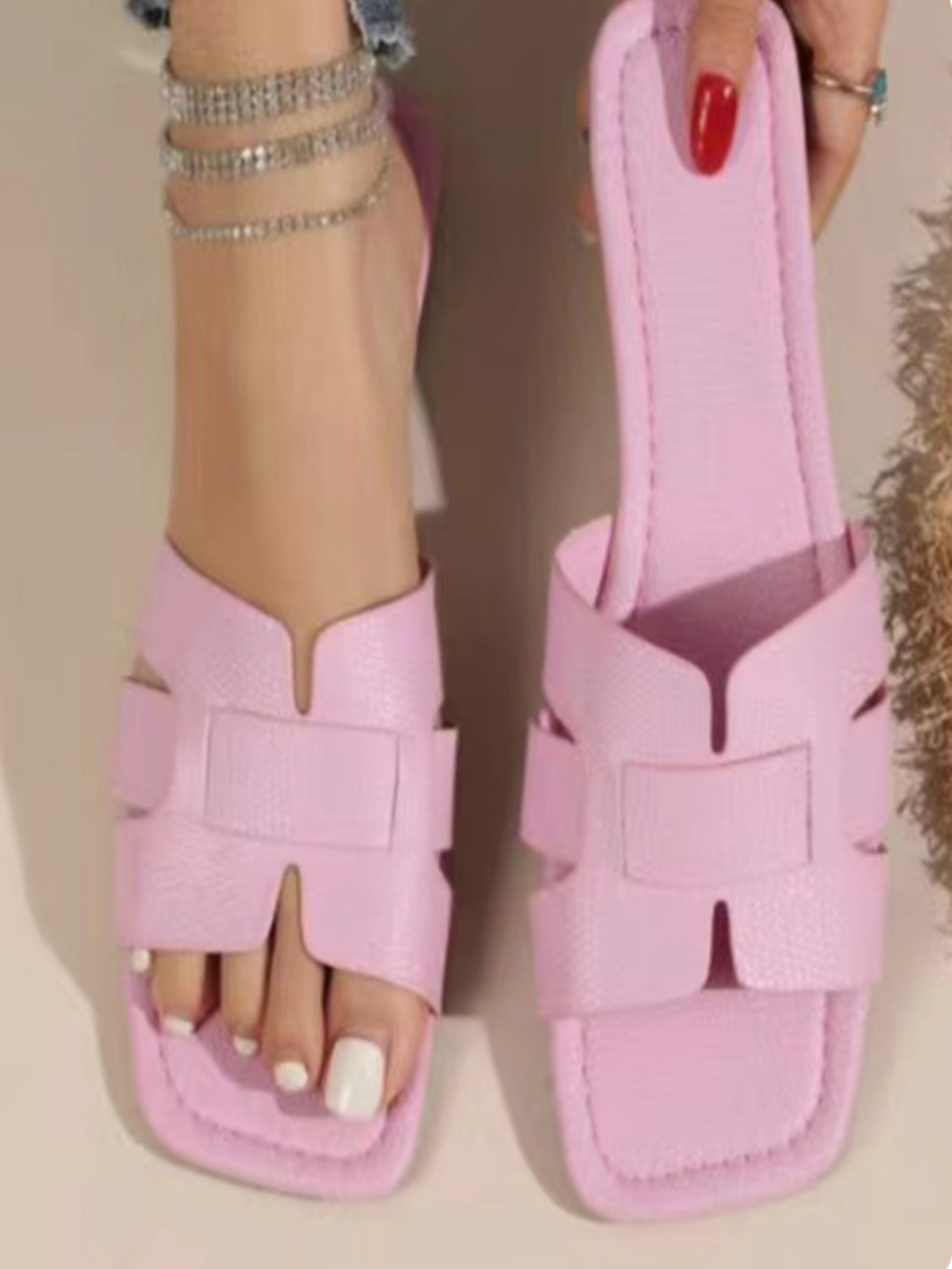 Sofía | Sandalias Planas de Verano Mujer Tiras Anchas