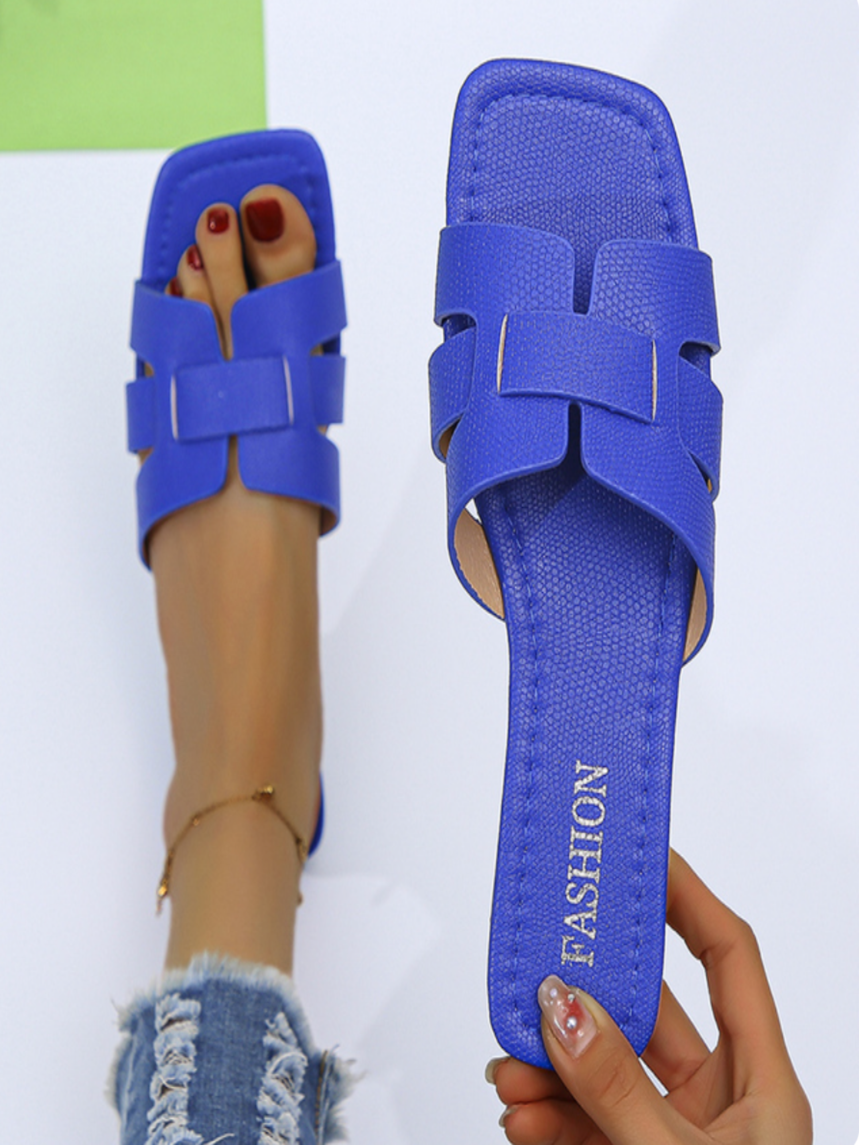 Sofía | Sandalias Planas de Verano Mujer Tiras Anchas