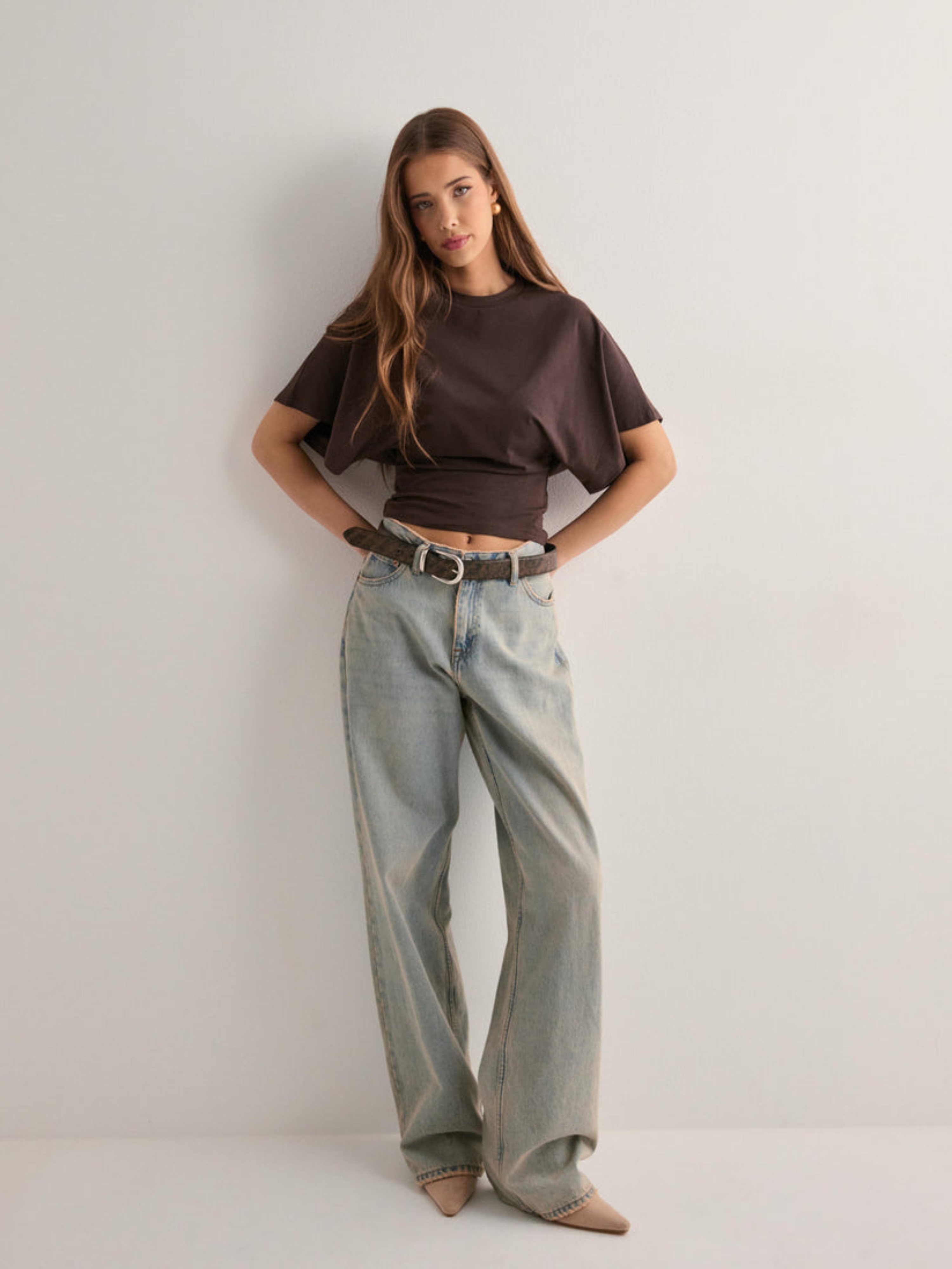 Sofía | Top Oversized de Manga Ancha Mujer Cintura Ajustada